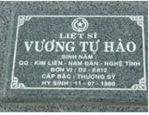 Tìm thân nhân liệt sĩ Vương Tự Hào