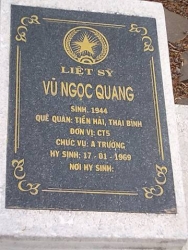 Nhắn tìm thân nhân liệt sỹ  Vũ Ngọc Quang
