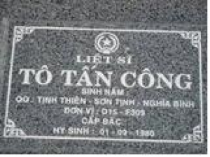Tìm thân nhân liệt sĩ Tô Tấn Công