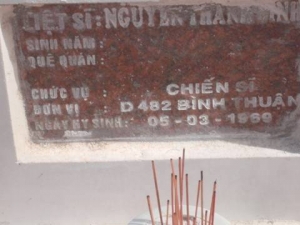 Tìm thân nhân liệt sĩ Nguyễn Thanh Bình