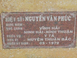 Nhắn tìm thân nhân liệt sỹ  Nguyễn Văn Phúc