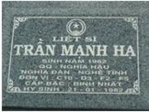Tìm thân nhân liệt sĩ Trần Mạnh Hạ