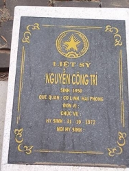 Tìm thân nhân liệt sĩ Nguyễn Công Trí