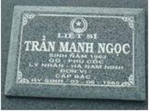 Tìm thân nhân liệt sĩ Trần Mạnh Ngọc