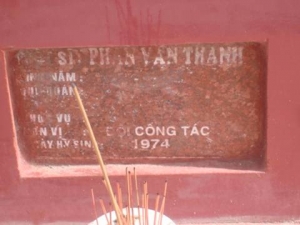 Nhắn tìm thân nhân liệt sĩ Phan Văn Thanh