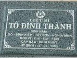 Tìm thân nhân liệt sĩ Tô Đình Thành