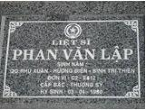 Tìm thân nhân liệt sĩ Phan Văn Lập