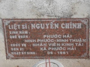 Nhắn tìm thân nhân liệt sỹ  Nguyễn Chính