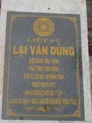  Nhắn tìm thân nhân liệt sỹ  Lại Văn Dũng