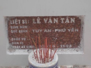 Nhắn tìm thân nhân liệt sỹ Lê Văn Tân