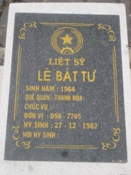 Nhắn tìm thân nhân liệt sỹ  Lê Bát Tư