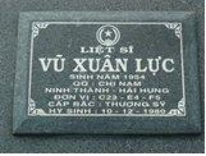 Tìm thân nhân liệt sĩ Vũ Xuân Lực