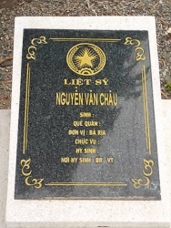 Nhắn tìm thân nhân liệt sỹ Nguyễn Văn Châu