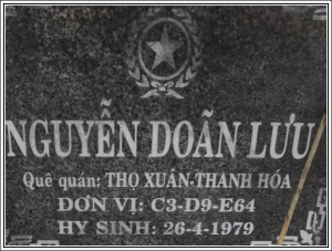 Nhắn tìm thân nhân liệt sỹ Nguyễn Doãn Lưu
