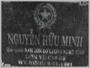 Nhắn tìm thân nhân liệt sỹ Nguyễn Hữu Minh