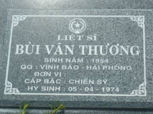 Tìm thân nhân liệt sĩ Bùi Văn Thương