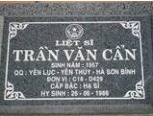 Tìm thân nhân liệt sĩ Trần Văn Cẩn