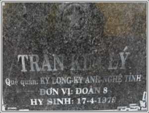 Nhắn tìm thân nhân liệt sỹ Trần Kim Lý