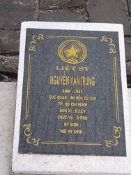 Nhắn tin tìm thân nhân liệt sỹ Nguyễn Văn Trung