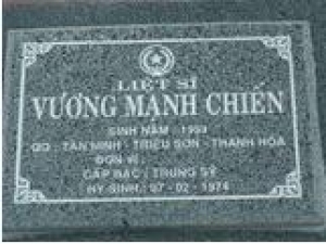 Tìm thân nhân liệt sĩ Vương Mạnh Chiến