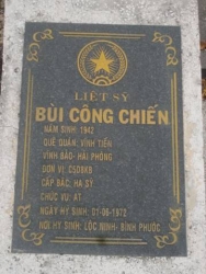 Tìm thân nhân liệt sĩ Bùi Công Chiến
