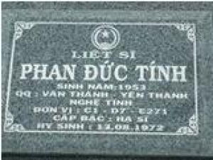 Tìm thân nhân liệt sĩ Phan Đức Tình