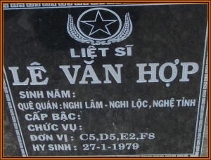 Nhắn tìm thân nhân liệt sỹ  Lê Văn Hợp
