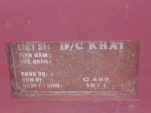 Nhắn tìm thân nhân liệt sĩ Khai