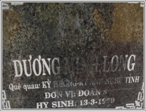 Nhắn tìm thân nhân liệt sỹ Dương Minh Long