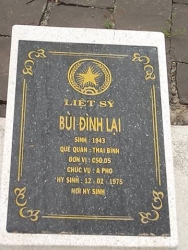  Nhắn tìm thân nhân liệt sỹ Bùi Đình Lại