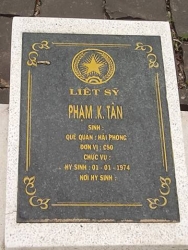 Tìm thân nhân liệt sĩ Phạm K Tân