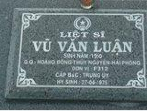 Tìm thân nhân liệt sĩ Vũ Văn Luận