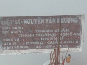 Nhắn tìm thân nhân liệt sỹ  Nguyễn Văn Khương