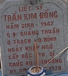 Tìm thân nhân liệt sĩ Trần Kim Đồng