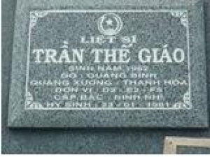 Tìm thân nhân liệt sĩ Trần Thế Giáo