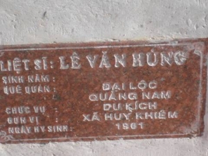 Nhắn tìm thân nhân liệt sỹ Lê Văn Hùng