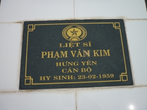Nhắn tìm thân nhân Liệt sĩ Phạm Văn Kim