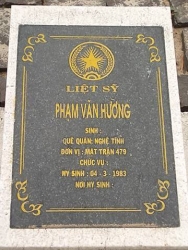 Nhắn tìm thân nhân liệt sỹ Phạm Văn Hường