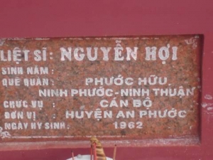 Nhắn tìm thân nhân liệt sỹ  Nguyễn Hợi