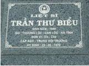 Tìm thân nhân liệt sĩ Trần Như Biểu