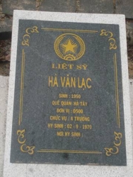 Nhắn tìm thân nhân liệt sỹ  Hà Văn Lạc