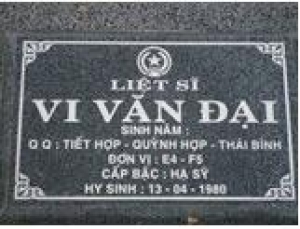 Tìm thân nhân liệt sĩ Vi Văn Đại