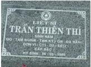 Tìm thân nhân liệt sĩ Trần Thiên Thi