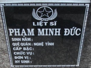 Nhắn tìm thân nhân liệt sỹ  Phạm Minh Đức