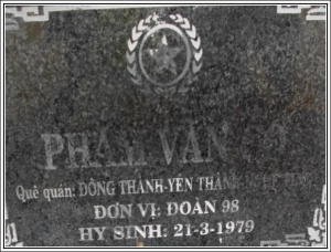 Nhắn tìm thân nhân liệt sỹ  Nguyễn Văn Co