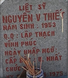 Tìm thân nhân liệt sĩ Nguyễn Văn Thiết