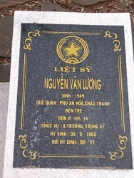 Nhắn tìm thân nhân liệt sỹ Nguyễn Văn Lượng