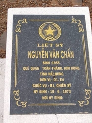 Nhắn tìm thân nhân liệt sỹ Nguyễn Văn Chấn 