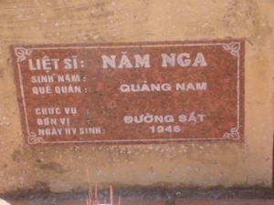 Nhắn tìm thân nhân liệt sỹ  Năm Nga