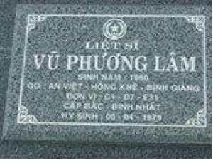 Tìm thân nhân liệt sĩ Vũ Phương Lâm